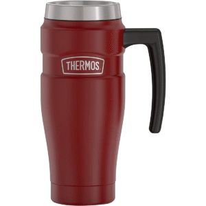 Stainless King Vacuum Insulated Stainless Steel Mug, 16Oz, Matte Rustic Red