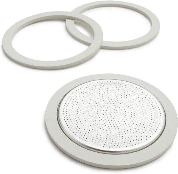 Replacement Gaskets and Filter for 9 Cup Stovetop Espresso Coffee Makers