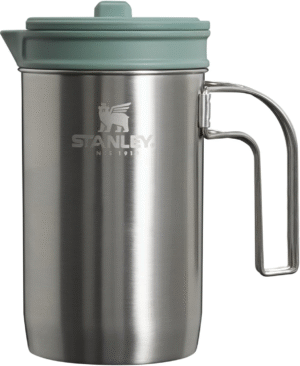 All in One French Press Coffee Maker 32 Oz | 5 Minute Brew, 4 Hours Hot | Mesh Filter for Coffee Grounds | Insulated Stainless Steel French Press | Bpa-Free | Stainless Steel Shale