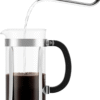 34Oz Chambord French Press Coffee Maker, High-Heat Borosilicate Glass, Polished Stainless Steel – Made in Portugal