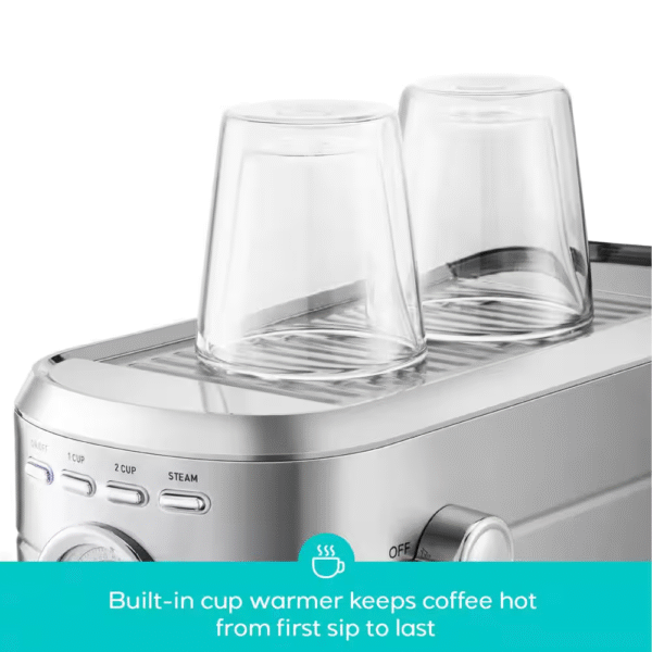 Cm5418-20Cups Silver Stainless Steel Espresso Machine with Milk Frother