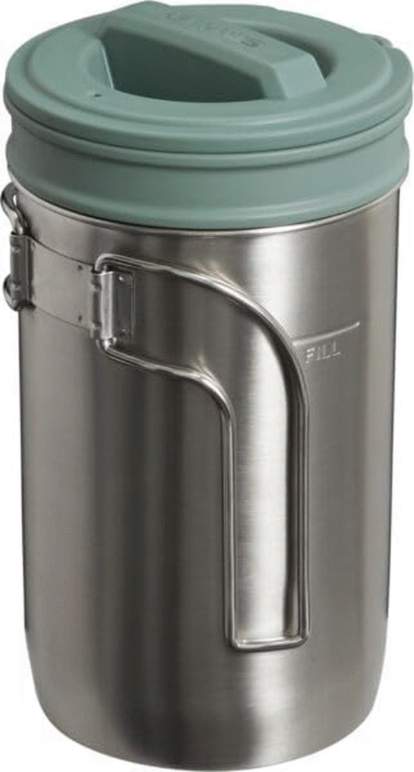 All in One French Press Coffee Maker 32 Oz | 5 Minute Brew, 4 Hours Hot | Mesh Filter for Coffee Grounds | Insulated Stainless Steel French Press | Bpa-Free | Stainless Steel Shale