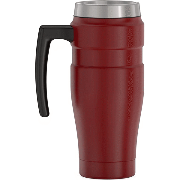 Stainless King Vacuum Insulated Stainless Steel Mug, 16Oz, Matte Rustic Red