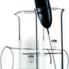 Schiuma Battery Operated Milk Frother for Coffee, Lattes, Hot Chocolate, Mocha, Cappuccino, Black