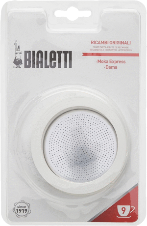 Replacement Gaskets and Filter for 9 Cup Stovetop Espresso Coffee Makers