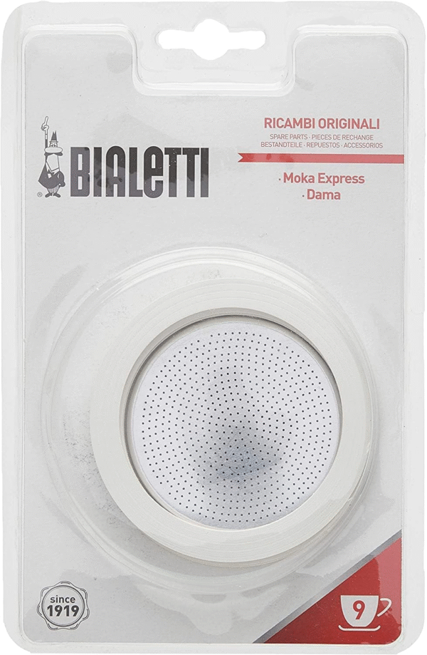 Replacement Gaskets and Filter for 9 Cup Stovetop Espresso Coffee Makers