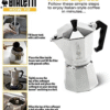 - Moka Express: Iconic Stovetop Espresso Maker, Makes Real Italian Coffee, Moka Pot 9 Cups (14 Oz - 420 Ml), Aluminium, Silver