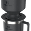 Perfect Brew Pour over Set | 20Oz/12Oz Camp Mug with Lid Included | Drip Coffee Maker with Reusable Filter | Insulated Stainless Steel | Bpa-Free | Black 2.0