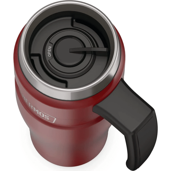 Stainless King Vacuum Insulated Stainless Steel Mug, 16Oz, Matte Rustic Red