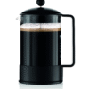 Bodum Brazil French Press Coffee Maker with Borosilicate Glass Carafe, 34 Ounce, Black