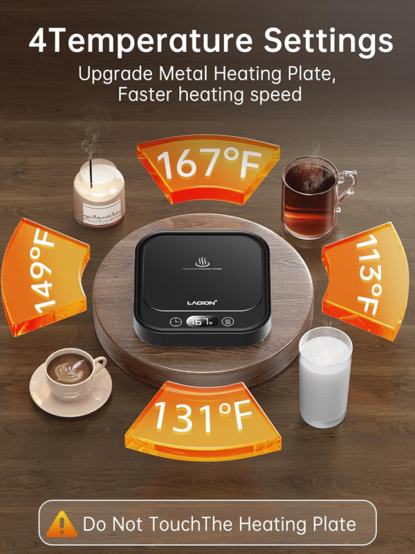 Mug Warmer - 40W Coffee Cup Warmer for Desk with Auto Shut Off, Smart Electric C