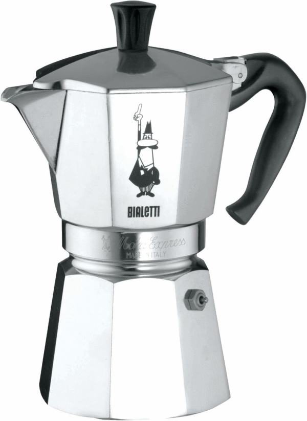 - Moka Express: Iconic Stovetop Espresso Maker, Makes Real Italian Coffee, Moka Pot 9 Cups (14 Oz - 420 Ml), Aluminium, Silver