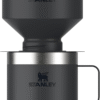 Perfect Brew Pour over Set | 20Oz/12Oz Camp Mug with Lid Included | Drip Coffee Maker with Reusable Filter | Insulated Stainless Steel | Bpa-Free | Black 2.0