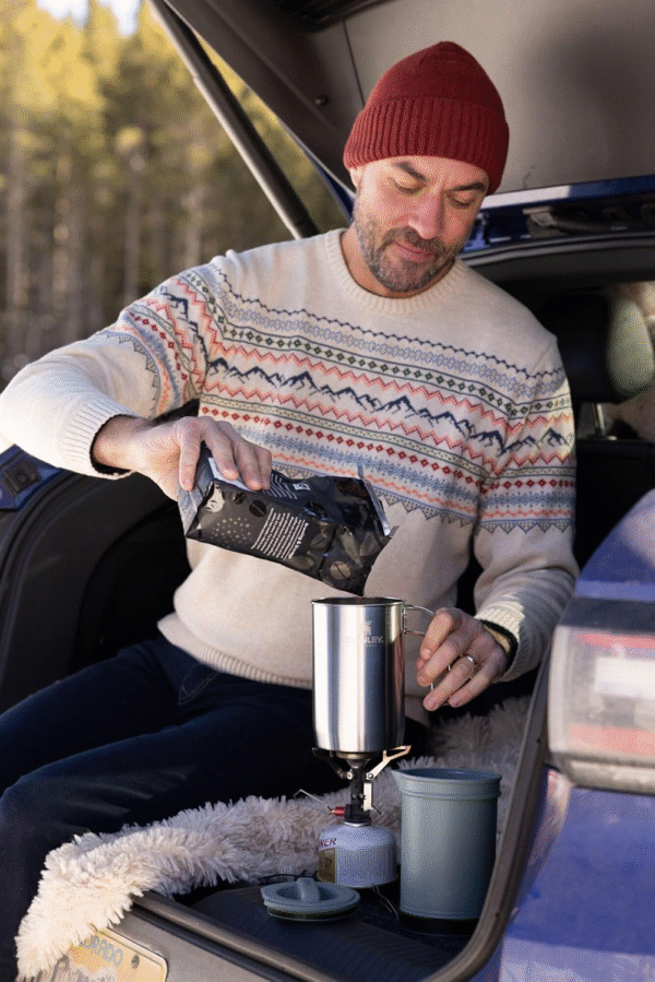All in One French Press Coffee Maker 32 Oz | 5 Minute Brew, 4 Hours Hot | Mesh Filter for Coffee Grounds | Insulated Stainless Steel French Press | Bpa-Free | Stainless Steel Shale