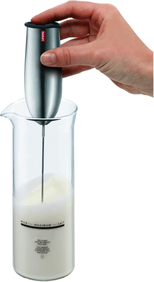 Schiuma Battery Operated Milk Frother for Coffee, Lattes, Hot Chocolate, Mocha, Cappuccino, Black