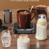 Mug Warmer - 40W Coffee Cup Warmer for Desk with Auto Shut Off, Smart Electric C