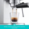 Cm5418-20Cups Silver Stainless Steel Espresso Machine with Milk Frother