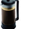 Bodum Brazil French Press Coffee Maker with Borosilicate Glass Carafe, 34 Ounce, Black