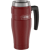 Stainless King Vacuum Insulated Stainless Steel Mug, 16Oz, Matte Rustic Red
