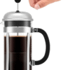 34Oz Chambord French Press Coffee Maker, High-Heat Borosilicate Glass, Polished Stainless Steel – Made in Portugal