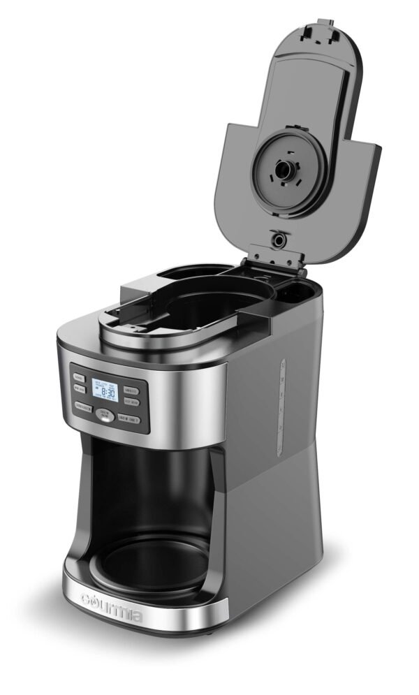 12-Cup Grind & Brew Coffee Maker with Integrated Grinder Black, New