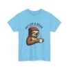 Sloth Coffee Lover Tee, Fall Apparel, Gift for Him, Unisex Graphic Shirt, Nature Lover T-Shirt, Cozy Outfit