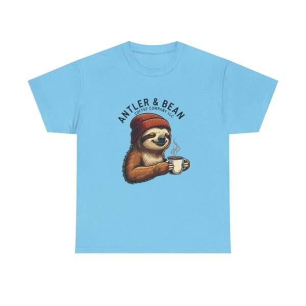 Sloth Coffee Lover Tee, Fall Apparel, Gift for Him, Unisex Graphic Shirt, Nature Lover T-Shirt, Cozy Outfit
