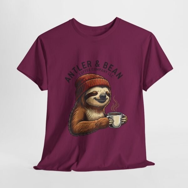 Sloth Coffee Lover Tee, Fall Apparel, Gift for Him, Unisex Graphic Shirt, Nature Lover T-Shirt, Cozy Outfit