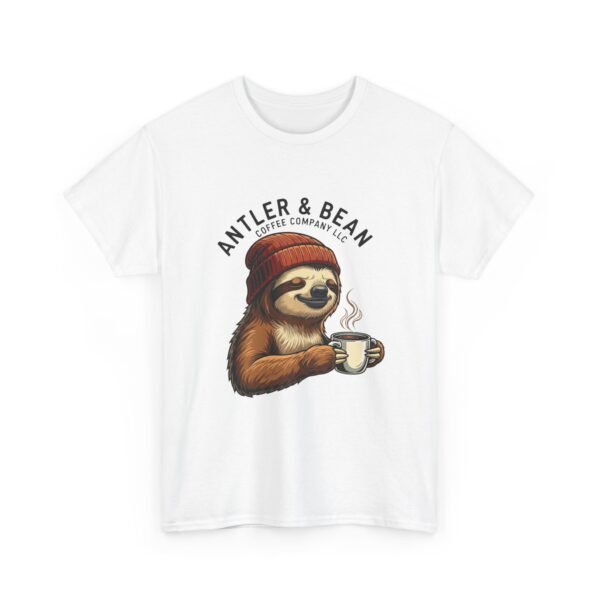 Sloth Coffee Lover Tee, Fall Apparel, Gift for Him, Unisex Graphic Shirt, Nature Lover T-Shirt, Cozy Outfit