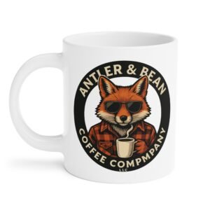 Fox with sunglasses mug Antler & Bean | Rustic Gifts for Him, Camping, Home Decor, Campfire Mug, Unique Kitchenware