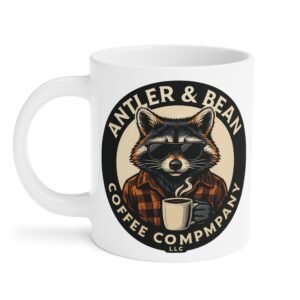 Raccoon with sunglasses mug Antler & Bean | Rustic Gifts for Him, Camping, Home Decor, Campfire Mug, Unique Kitchenware
