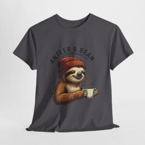 Sloth Coffee Lover Tee, Fall Apparel, Gift for Him, Unisex Graphic Shirt, Nature Lover T-Shirt, Cozy Outfit