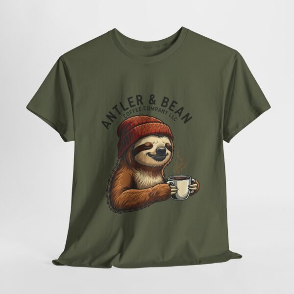 Sloth Coffee Lover Tee, Fall Apparel, Gift for Him, Unisex Graphic Shirt, Nature Lover T-Shirt, Cozy Outfit