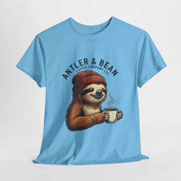 Sloth Coffee Lover Tee, Fall Apparel, Gift for Him, Unisex Graphic Shirt, Nature Lover T-Shirt, Cozy Outfit