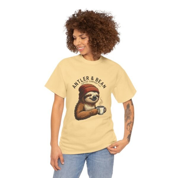 Sloth Coffee Lover Tee, Fall Apparel, Gift for Him, Unisex Graphic Shirt, Nature Lover T-Shirt, Cozy Outfit