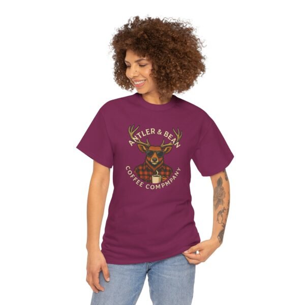 Rustic Coffee Lover Tee, Fall Apparel, Gift for Him, Unisex Graphic Shirt, Nature Lover T-Shirt, Cozy Outfit