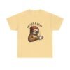 Sloth Coffee Lover Tee, Fall Apparel, Gift for Him, Unisex Graphic Shirt, Nature Lover T-Shirt, Cozy Outfit