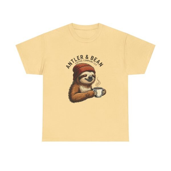Sloth Coffee Lover Tee, Fall Apparel, Gift for Him, Unisex Graphic Shirt, Nature Lover T-Shirt, Cozy Outfit