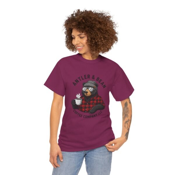 Cozy Bear Coffee Tee, Cute Graphic Tee, Coffee Lover Gift, Fall Shirt, Unisex Fashion Tee,