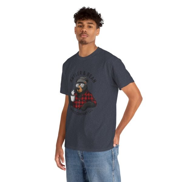 Cozy Bear Coffee Tee, Cute Graphic Tee, Coffee Lover Gift, Fall Shirt, Unisex Fashion Tee,