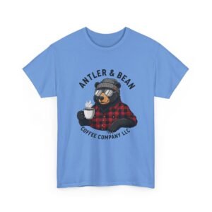 Cozy Bear Coffee Tee, Cute Graphic Tee, Coffee Lover Gift, Fall Shirt, Unisex Fashion Tee,