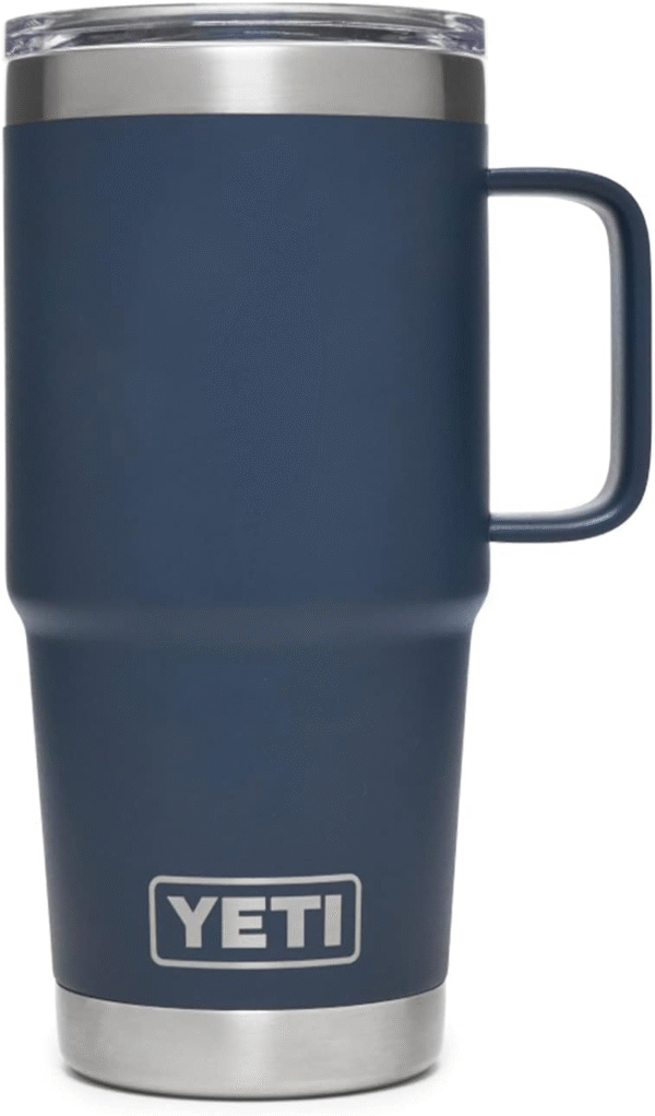 Rambler 20 Oz Travel Mug, Stainless Steel, Vacuum Insulated with Stronghold Lid