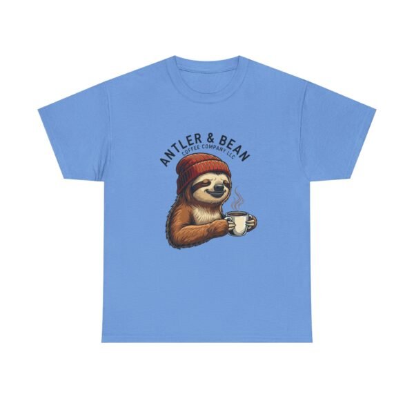 Sloth Coffee Lover Tee, Fall Apparel, Gift for Him, Unisex Graphic Shirt, Nature Lover T-Shirt, Cozy Outfit