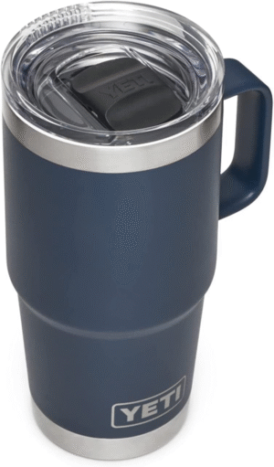 Rambler 20 Oz Travel Mug, Stainless Steel, Vacuum Insulated with Stronghold Lid