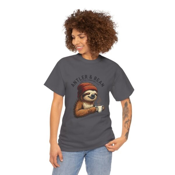 Sloth Coffee Lover Tee, Fall Apparel, Gift for Him, Unisex Graphic Shirt, Nature Lover T-Shirt, Cozy Outfit