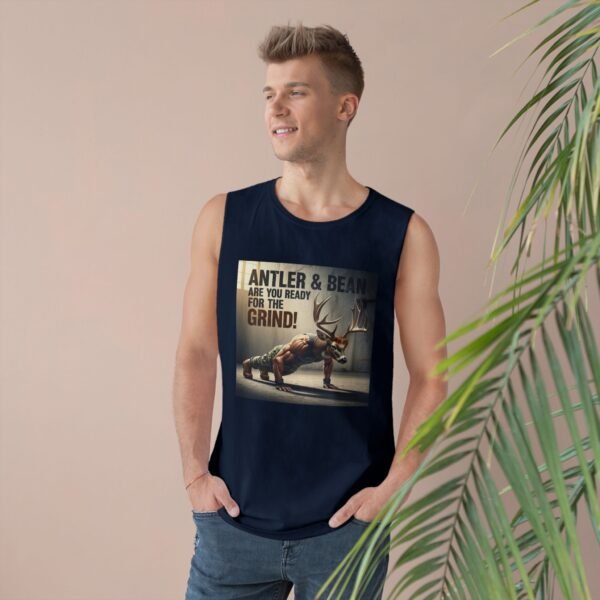 Unisex Fitness Tank Top, Motivational Workout Shirt, Gym Essentials, Antler & Bean Design, Perfect for Gym Lovers