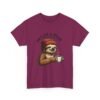 Sloth Coffee Lover Tee, Fall Apparel, Gift for Him, Unisex Graphic Shirt, Nature Lover T-Shirt, Cozy Outfit