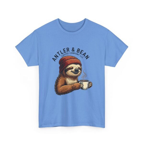 Sloth Coffee Lover Tee, Fall Apparel, Gift for Him, Unisex Graphic Shirt, Nature Lover T-Shirt, Cozy Outfit