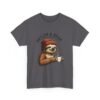 Sloth Coffee Lover Tee, Fall Apparel, Gift for Him, Unisex Graphic Shirt, Nature Lover T-Shirt, Cozy Outfit