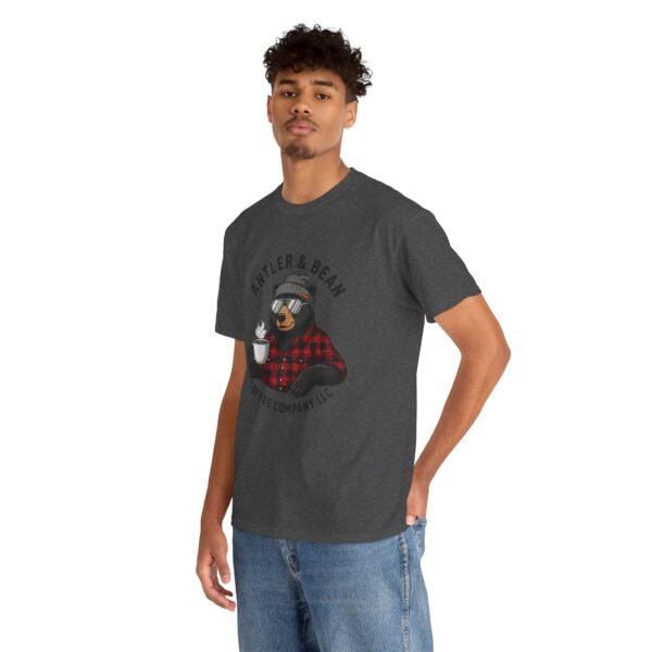 Cozy Bear Coffee Tee, Cute Graphic Tee, Coffee Lover Gift, Fall Shirt, Unisex Fashion Tee,